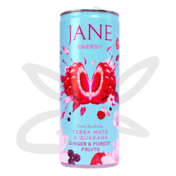 Canette "Energy" 25cl | Gingembre, Fruits rouges + Mate & Guarana - Jane