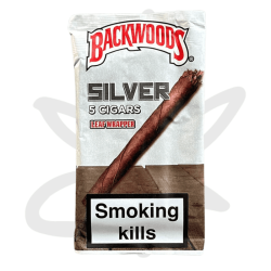 BACKWOODS Silver Cigars Leaf Paper x5