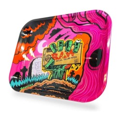 Plateau à rouler métal "Zombie" 27 x 33cm - Raw