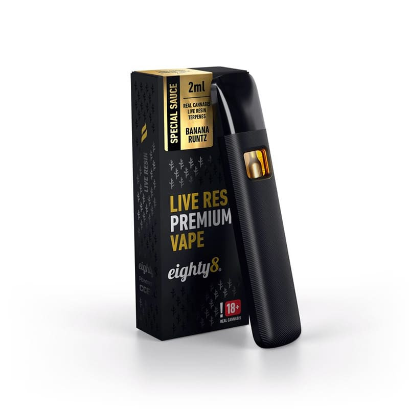 Vape Live resin 92% CBD Banana Runtz 2ml - Puff - Eighty 8