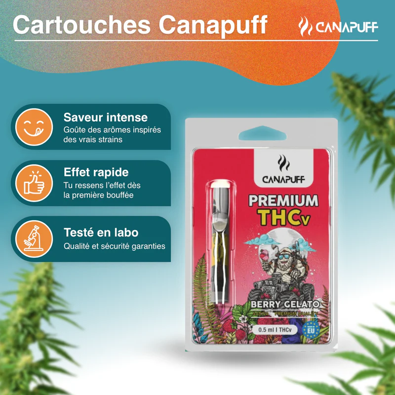 Cartridge THCV 95% - Berry Gelato - Canapuff